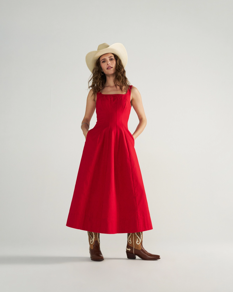 Women's Sleeveless A-Line Maxi Dress