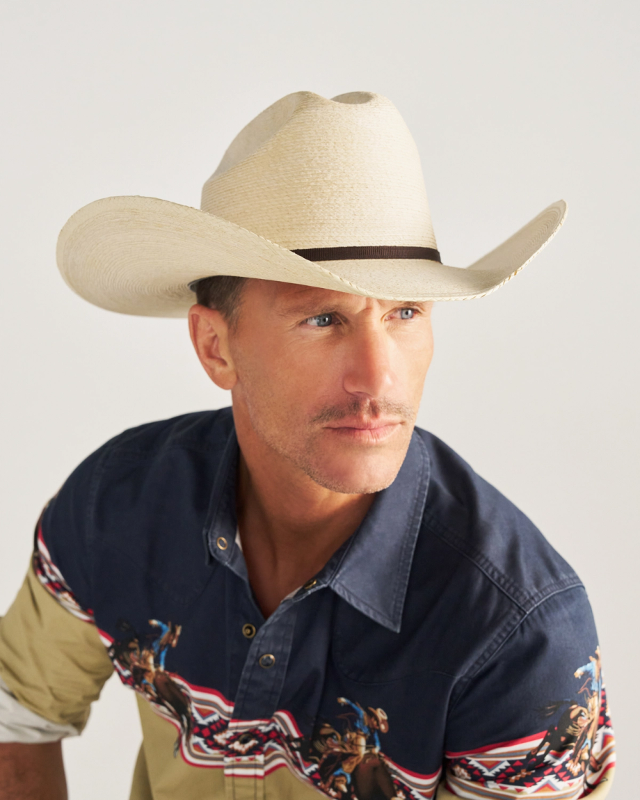 Alternative view of Cattleman Palm Cowboy Hat