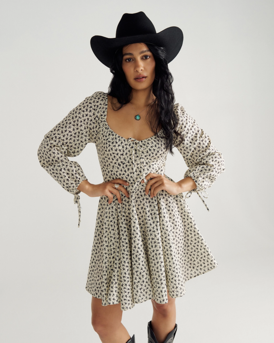 Women's Long Sleeve Mini Dress
